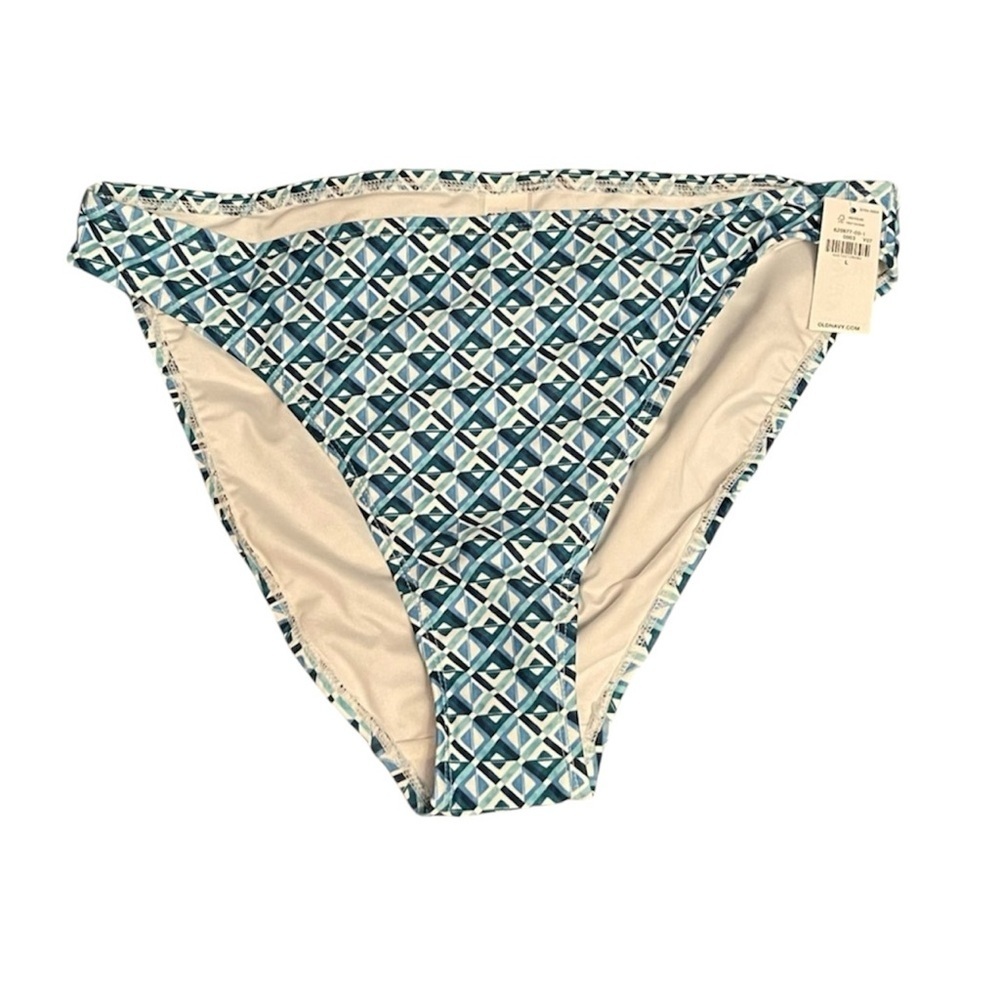NWT L High Waisted French Cut Printed Bikini Bottoms